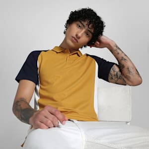 Essentials Collar Tipping Men's Polo, Archive Gold, extralarge-IND