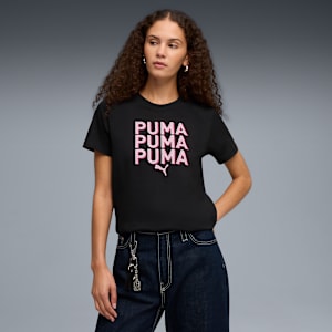 Stacked Women's Tee, PUMA Black, extralarge