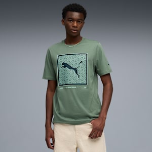 Pattern Box Tee Men, Eucalyptus, extralarge