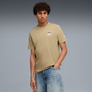 Puma Basket Left Chest Tee Men, Ice Coffee, extralarge