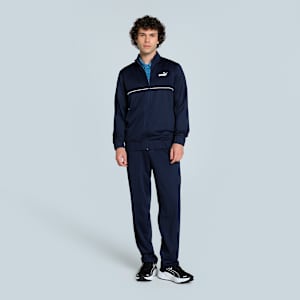 Poly Piping Men's Tracksuit, PUMA Navy-PUMA White, extralarge-IND