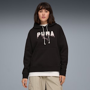 Ess Double Up Hoodie Women, PUMA Black, extralarge