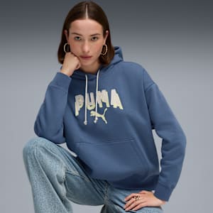 Ess Double Up Hoodie Women, Dark Indigo, extralarge