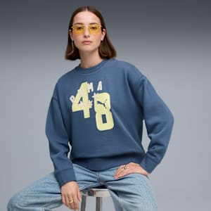 ESS Double Up Crew Women, Dark Indigo, extralarge