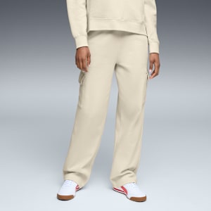 PUMA Elevated Essentials Women's Straight Leg Cargo Pants, Alpine Snow, extralarge