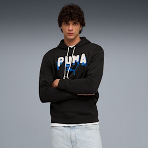 Essentials Double Up Hoodie Men, PUMA Black, extralarge