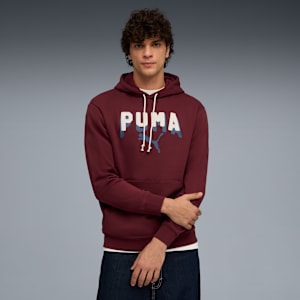 Essentials Double Up Hoodie Men, Ruby Shimmer, extralarge