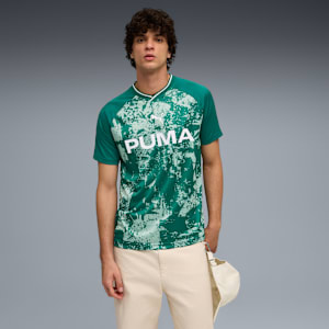 ESS AOP SS Jersey Men, Wild Green-Light Moss, extralarge