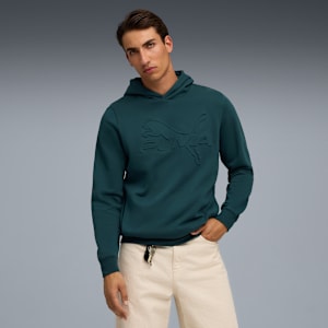 PUMA Elevated Essentials Men's Hoodie, Green Terrain, extralarge