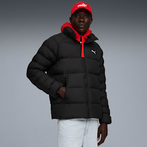 Puma 着脱フード付きダウンジャケット ブラック PUMA ダウンジャケット ダウン プーマ メンズ ランニング
