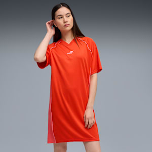 Robe en jersey graphique Essentials Femme, Fierce Red, extralarge