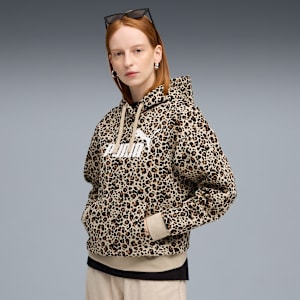 ESS GRAPHIC Animal Hoodie Women, Toasted Almond, extralarge