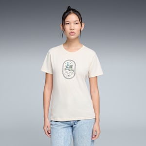Graphic Western Tee Women, Alpine Snow, extralarge