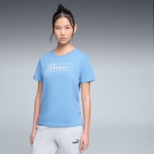 GRAPHIC Logo Tee Women, Cool Blue, extralarge