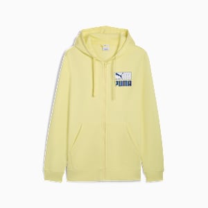 Graphic Repeat FZ Hoodie Men, Gold Moon, extralarge