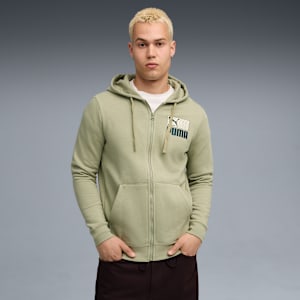 Graphic Repeat FZ Hoodie Men, Lux Army, extralarge