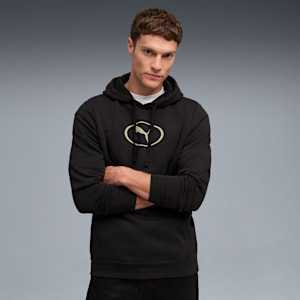PUMA SPORT Graphic Hoodie Men, PUMA Black, extralarge