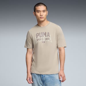Graphic Varsity Tee Men, Ice Coffee, extralarge