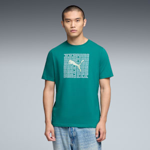 Graphic Box Tee US Men, Wild Green, extralarge