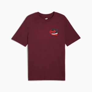 Graphic Small Box Tee US Men, Ruby Shimmer, extralarge