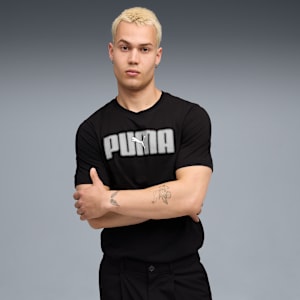 Essentials Logo Lab Tee US Men, PUMA Black, extralarge