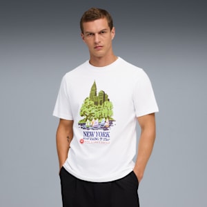 NYC Men's Boat Graphic Tee, PUMA White, extralarge