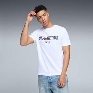 Tyrese Haliburton Overrate That Men's Tee, PUMA White, extralarge