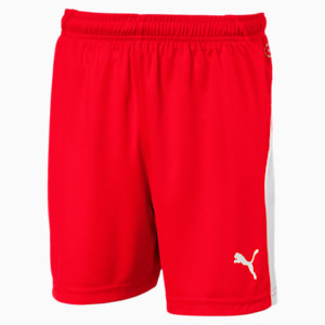 Football Kids' LIGA Shorts, Puma Red-Puma White
