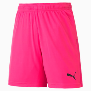 Shorts GOAL de niño, de punto, Fluo Pink-Puma Black