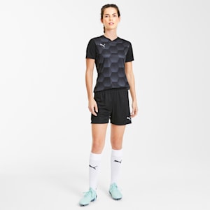 teamFINAL Knitted Football Women's Shorts, Puma Black