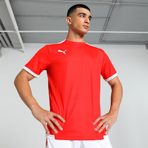 teamLIGA Men's Soccer Jersey, Puma Red-Puma White, large