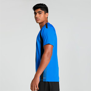 teamLIGA Striped Men's Football Jersey, Electric Blue Lemonade-Puma Black-Puma White, extralarge-IND