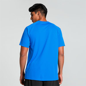 teamLIGA Striped Men's Football Jersey, Electric Blue Lemonade-Puma Black-Puma White, extralarge-IND