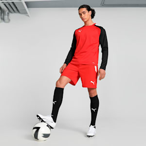 teamLIGA Men's Soccer Shorts, Puma Red-Puma White, extralarge
