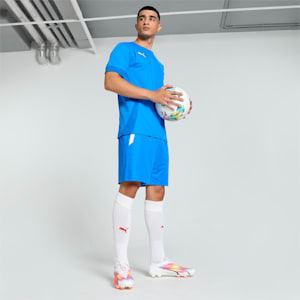 teamLIGA Men's Football Shorts, Electric Blue Lemonade-Puma White, extralarge-IND