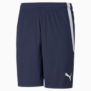 teamLIGA Men's Soccer Shorts, Peacoat-Puma White, extralarge