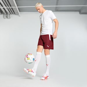 teamLIGA Men's Football Shorts, Cordovan-Puma White, extralarge-IND