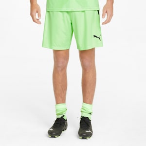 teamLIGA Men's Soccer Shorts, Fizzy Lime-Puma Black, extralarge