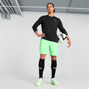 teamLIGA Men's Football Shorts, Fizzy Lime-Puma Black, extralarge-IND