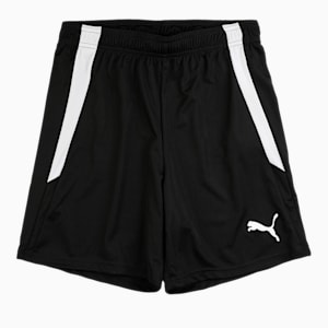 teamLIGA Kid's Football Shorts, Puma Black-Puma White, extralarge-IND