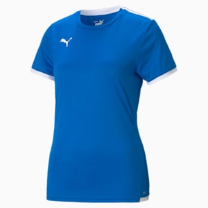 teamLIGA Women's Football Jersey, Electric Blue Lemonade-Puma White