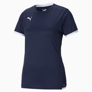 teamLIGA Women's Football Jersey, Peacoat-Puma White