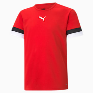 teamRISE Youth Football Jersey, Puma Red-Puma Black-Puma White, extralarge-IND