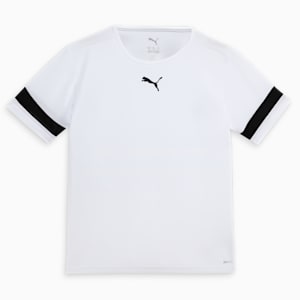 teamRISE Youth Football Jersey, Puma White-Puma Black-Puma White, extralarge-IND