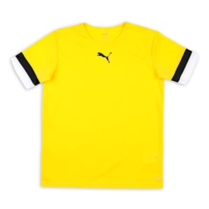teamRISE Youth Football Jersey, Cyber Yellow-Puma Black-Puma White, extralarge-IND