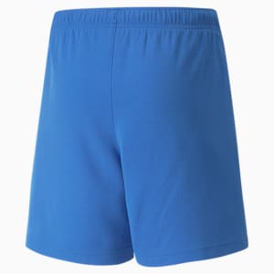 teamRISE Youth Football Shorts, Electric Blue Lemonade-Puma White, extralarge-IND
