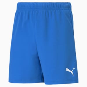 teamRISE Youth Football Shorts, Electric Blue Lemonade-Puma White, extralarge-IND
