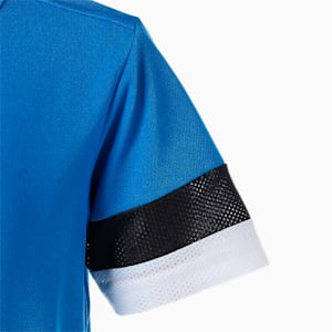 キッズ サッカー TEAMRISE ゲームシャツ JR 120-160cm, Electric Blue Lemonade-Puma Black-Puma White