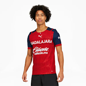 Réplica de camiseta alternativa de Chivas 22 para hombre, Puma Red