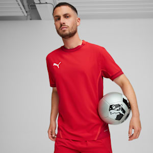 teamFINAL Men's Soccer Jersey, PUMA Red-PUMA White-Fast Red, extralarge